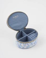 Load image into Gallery viewer, Fable - Running Bunny Blue Oval Jewellery Box