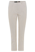 Load image into Gallery viewer, Robell - 52642 5674 Bella 09 Trousers - Taupe/White 14