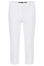 Load image into Gallery viewer, Robell - 51576 54401 Marie 07 Crop Trousers - White Damask 10