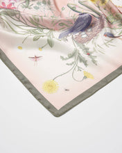 Load image into Gallery viewer, Fable - Ivory Running Bunny Narrative Square Scarf