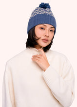 Load image into Gallery viewer, Powder - Agatha Pompom Hat in Denim Mix
