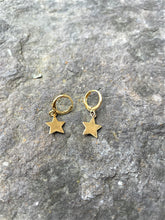 Load image into Gallery viewer, Alice Rose Jewellery - Star Hoops Gold