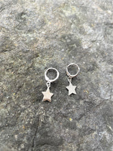 Load image into Gallery viewer, Alice Rose Jewellery - Star Hoops Silver