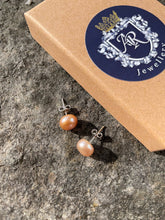 Load image into Gallery viewer, Alice Rose Jewellery - Pearl Stud Earrings - Gold