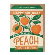 Load image into Gallery viewer, Bird & Co Studio - Absolute Peach Seed Packet Birthday Card