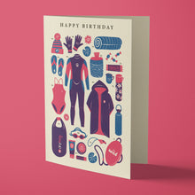 Load image into Gallery viewer, Bird & Co Studio - Wild Swimming Kit Birthday Card