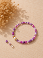 Load image into Gallery viewer, Alice Rose Jewellery - Iris Rainbow Stretch Bracelet - Purple