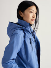 Load image into Gallery viewer, Sea Salt - Coverack Waterproof Coat in Bluebell