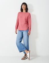 Load image into Gallery viewer, Crew Clothing - Stitch Detail Jumper in Flamingo Pink