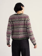 Load image into Gallery viewer, Sea Salt - Dawson Pick Cardigan in Zig Zag Geo Dark Hellebore