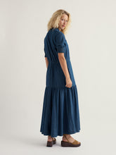 Load image into Gallery viewer, Sea Salt - Feather Star Dress in Mid Wash Indigo