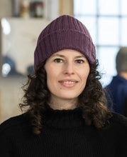 Load image into Gallery viewer, Kusan - PK2226 Turn Up Rib Beanie - Damson