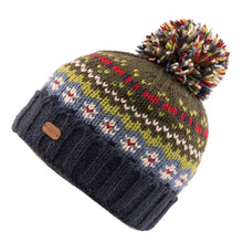 Load image into Gallery viewer, Kusan - PK2004 Bobble Hat Turn Up - Blue Green