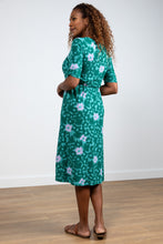 Load image into Gallery viewer, Lily & Me - Kali Dress Abstract Blossom - Sea Green