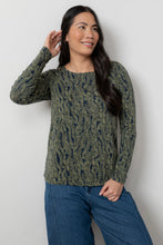 Load image into Gallery viewer, Lily & Me - Riverside Top Fern in Navy