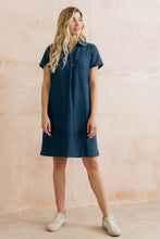 Load image into Gallery viewer, Lily & Me - Lavender Linen Dress in Denim