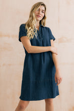 Load image into Gallery viewer, Lily & Me - Lavender Linen Dress in Denim