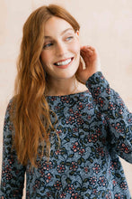 Load image into Gallery viewer, Lily & Me - Printed Poppies Riverside Top in Powder Blue