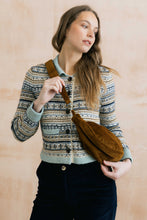 Load image into Gallery viewer, Lily & Me - Jumbo Cord Crossbody Bag in Burnt Caramel