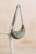 Load image into Gallery viewer, Lily & Me - Jumbo Cord Crossbody Bag in Sage