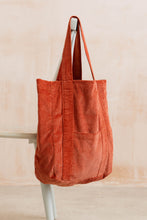 Load image into Gallery viewer, Lily & Me - Jumbo Cord Shopper Bag in Terracotta