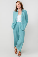 Load image into Gallery viewer, Lily & Me - Drift Trouser Seersucker Check in Ocean