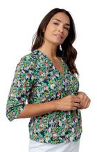 Load image into Gallery viewer, Lily & Me - Myrtle Top 3/4 Sleeve in Mayflower Navy