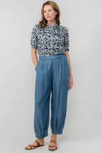 Load image into Gallery viewer, Lily & Me - Sail Trouser in Indigo Denim Tencel