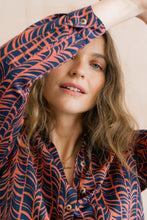 Load image into Gallery viewer, Lily & Me - Leafwork Beech Shirt in Navy