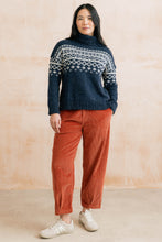 Load image into Gallery viewer, Lily & Me - Fair Isle Easel Jumper in Navy