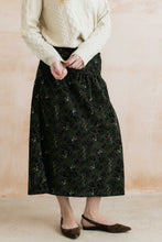Load image into Gallery viewer, Lily & Me - Trailing Leaves Frances Skirt in Dark Olive