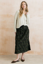 Load image into Gallery viewer, Lily & Me - Trailing Leaves Frances Skirt in Dark Olive