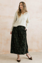 Load image into Gallery viewer, Lily & Me - Trailing Leaves Frances Skirt in Dark Olive