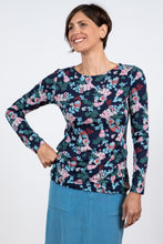 Load image into Gallery viewer, Lily & Me - Monica Top Folk Floral - Navy