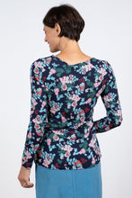 Load image into Gallery viewer, Lily & Me - Monica Top Folk Floral - Navy