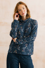Load image into Gallery viewer, Lily & Me - Herbarium Print Susanna Jumper in Navy