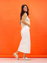 Load image into Gallery viewer, Lunar -  Evie Leather Plimsoll in Cream