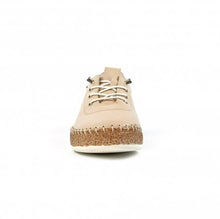 Load image into Gallery viewer, Lunar -  Evie Leather Plimsoll in Cream