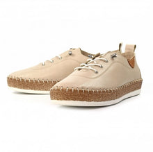 Load image into Gallery viewer, Lunar -  Evie Leather Plimsoll in Cream