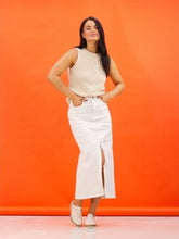 Load image into Gallery viewer, Lunar -  Evie Leather Plimsoll in Cream