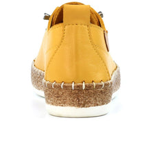 Load image into Gallery viewer, Lunar -  Evie Leather Plimsoll in Mustard