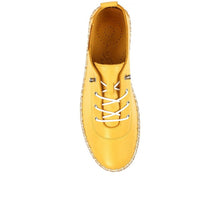 Load image into Gallery viewer, Lunar -  Evie Leather Plimsoll in Mustard