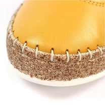 Load image into Gallery viewer, Lunar -  Evie Leather Plimsoll in Mustard