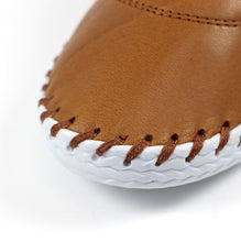 Load image into Gallery viewer, Lunar - St Ives Leather Plimsoll in Tan