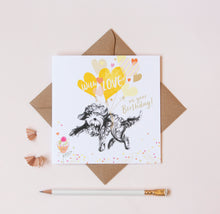 Load image into Gallery viewer, Lydia London - Labradoodle Dashing Dogs Card