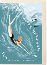 Load image into Gallery viewer, Lydia London - 'Dive' Swim Wild & Free Card