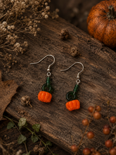 Load image into Gallery viewer, Alice Rose Jewellery - Pumpkin Earrings