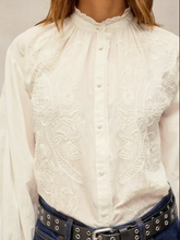 Load image into Gallery viewer, White Stuff - Lily Embroidered Top in Pale Ivory
