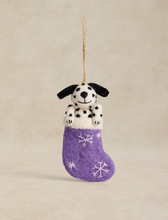 Load image into Gallery viewer, White Stuff - Dalmatian Stocking Hanging Dec