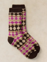 Load image into Gallery viewer, White Stuff - Fairisle Cabin Socks in Pink Multi